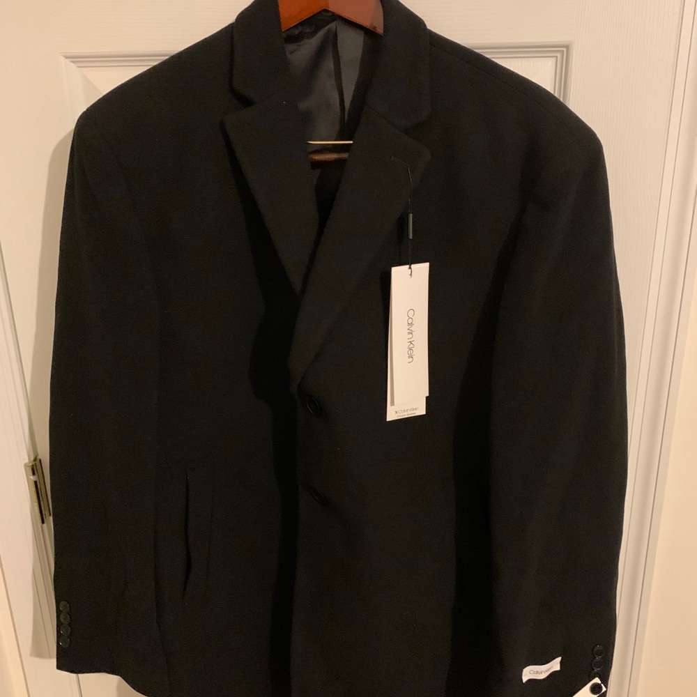 Mens Calvin Klein Suit Jacket Black NWT